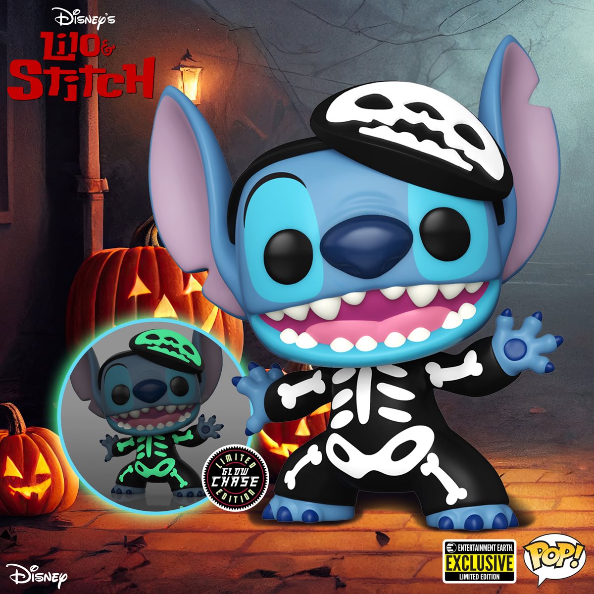 Lilo & Stitch Skeleton Stitch Funko Pop! Vinyl Figure #1234 - Entertainment Earth Exclusive