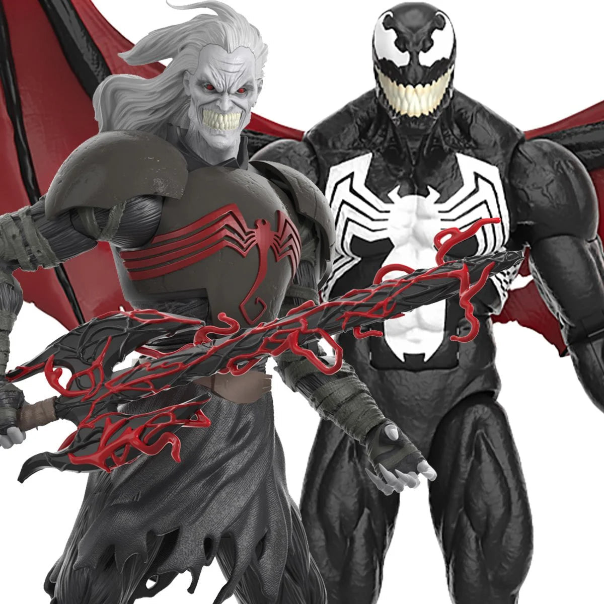 En Stock Spider-Man Marvel Legends King in Black Knull and Venom